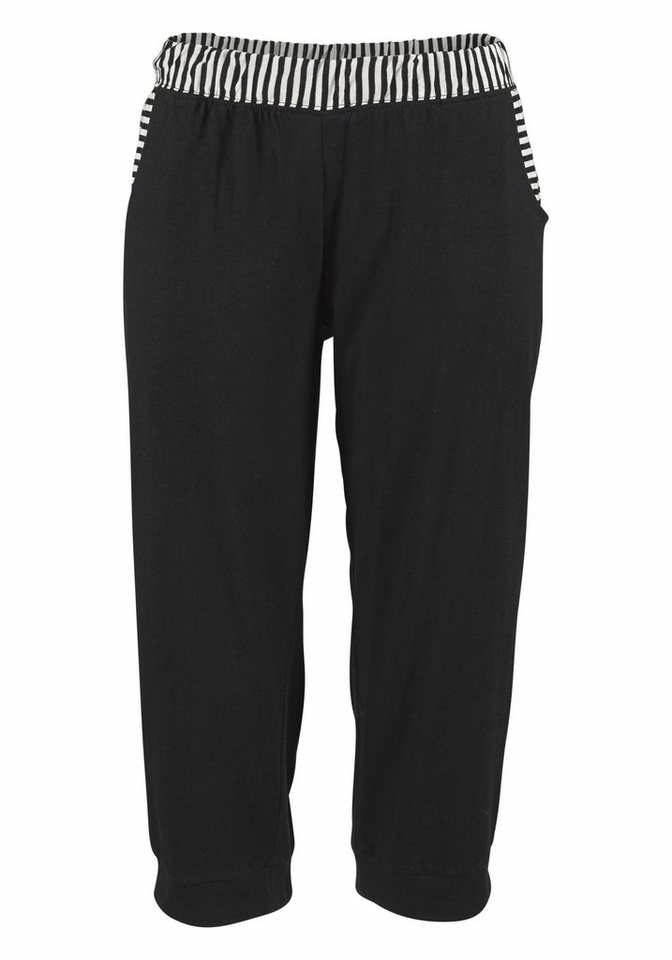 H.I.S Capri-Pyjama (Set, 2 tlg) mit geringeltem T-Shirt und legerer Hose – Bild 5 von 5