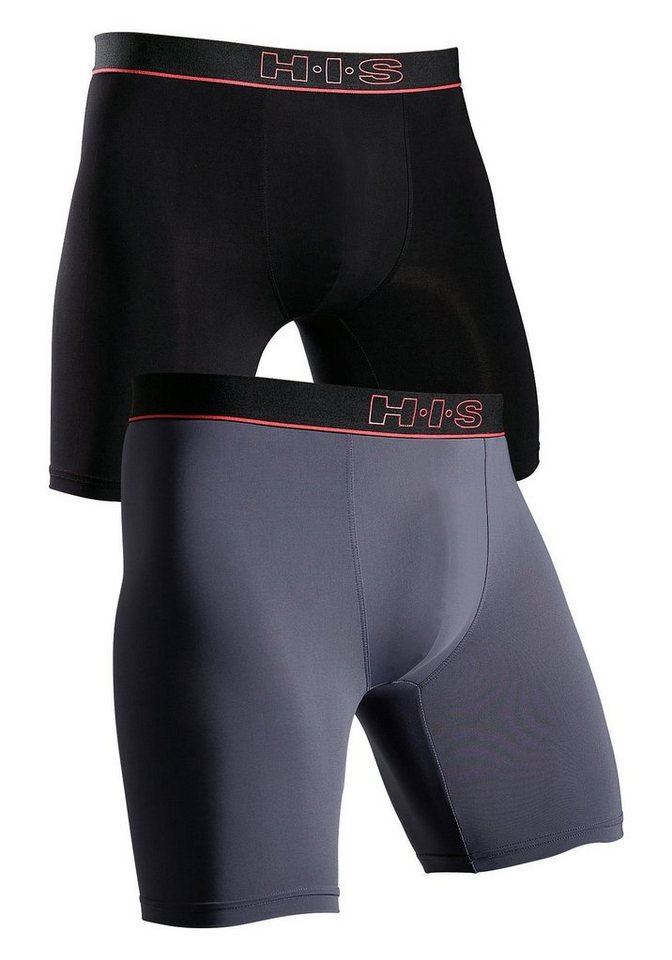 H.I.S Funktionsboxer (Packung, 2-St) in sportiver Optik mit langem Bein in Microfaser-Qualität – Bild 2 von 4