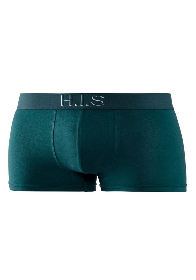 H.I.S Hipster (Packung, 5-St) knapp sitzende Boxershorts am Webbund mit Logoschriftzug mit 3D Effekt – Bild 5 von 5