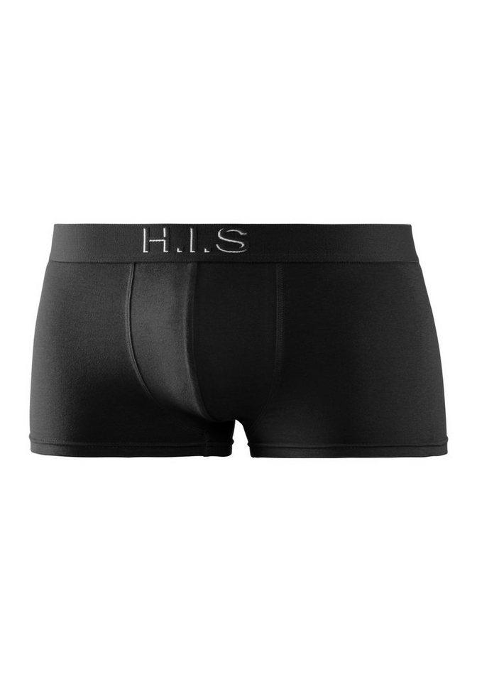 H.I.S Hipster (Packung, 5-St) knapp sitzende Boxershorts am Webbund mit Logoschriftzug mit 3D Effekt – Bild 5 von 5