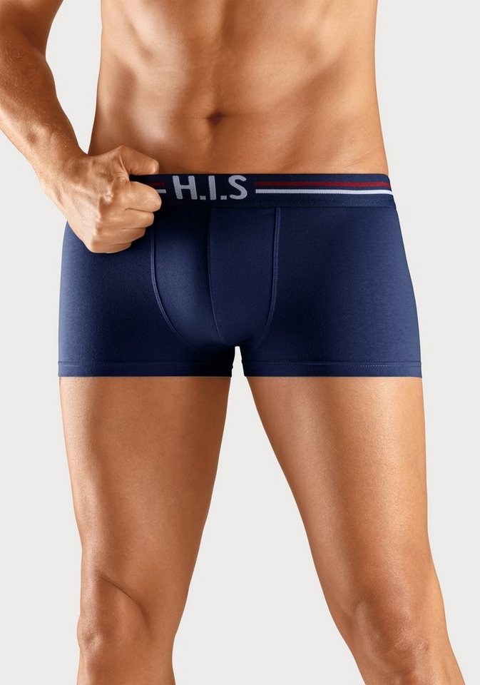H.I.S Hipster (Packung, 5-St) knapp sitzende Boxershorts mit Streifen aus Baumwollmischung – Bild 2 von 5