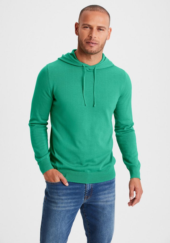 H.I.S Hoodie, Strickpullover mit Kapuze Feinstrick aus pflegeleichter Baumwollmischung – Bild 3 von 5