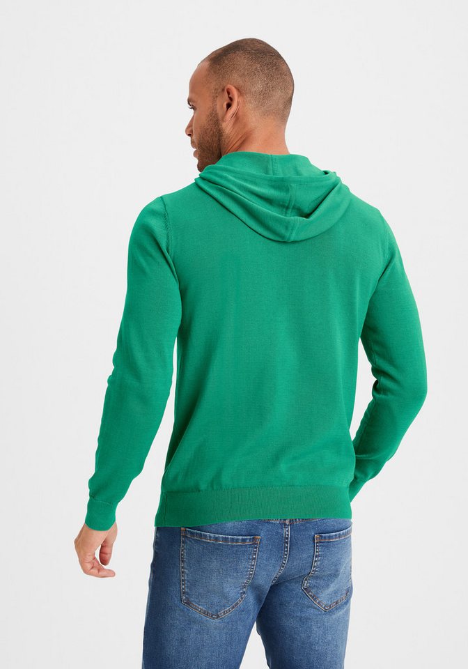 H.I.S Hoodie, Strickpullover mit Kapuze Feinstrick aus pflegeleichter Baumwollmischung – Bild 4 von 5