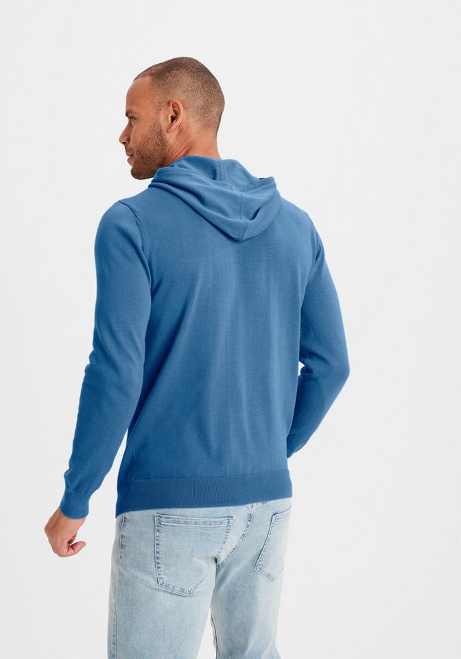 H.I.S Hoodie, Strickpullover mit Kapuze Feinstrick aus pflegeleichter Baumwollmischung – Bild 4 von 5