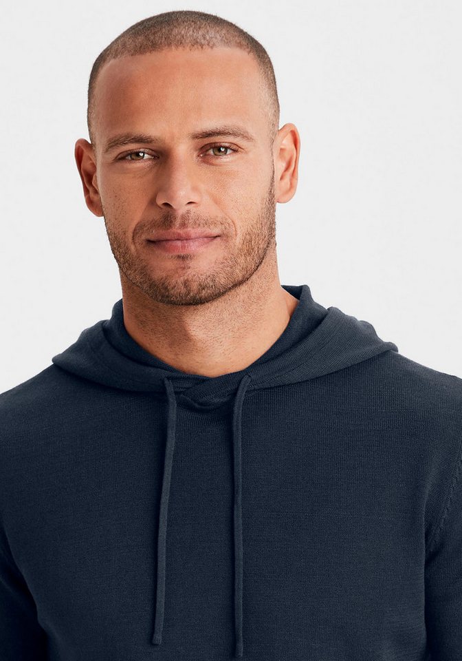 H.I.S Hoodie, Strickpullover mit Kapuze Feinstrick aus pflegeleichter Baumwollmischung – Bild 4 von 5