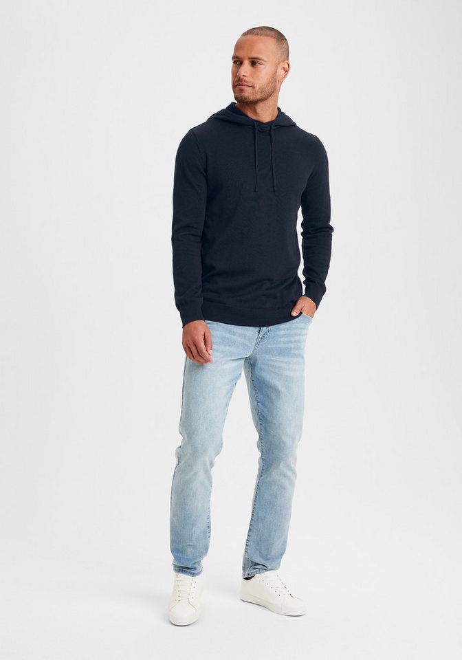 H.I.S Hoodie, Strickpullover mit Kapuze Feinstrick aus pflegeleichter Baumwollmischung – Bild 5 von 5