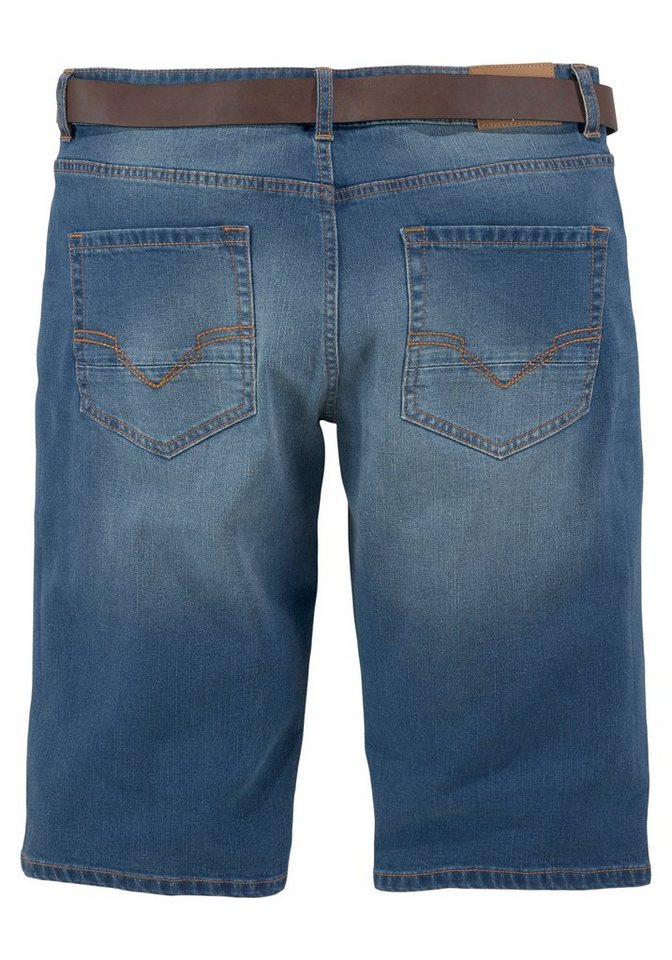 H.I.S Jeansbermudas HANTZ (Set, 2-tlg., mit abnehmbarem Gürtel) gerader Beinschnitt, Used-Look mit Abriebeffekten – Bild 5 von 5