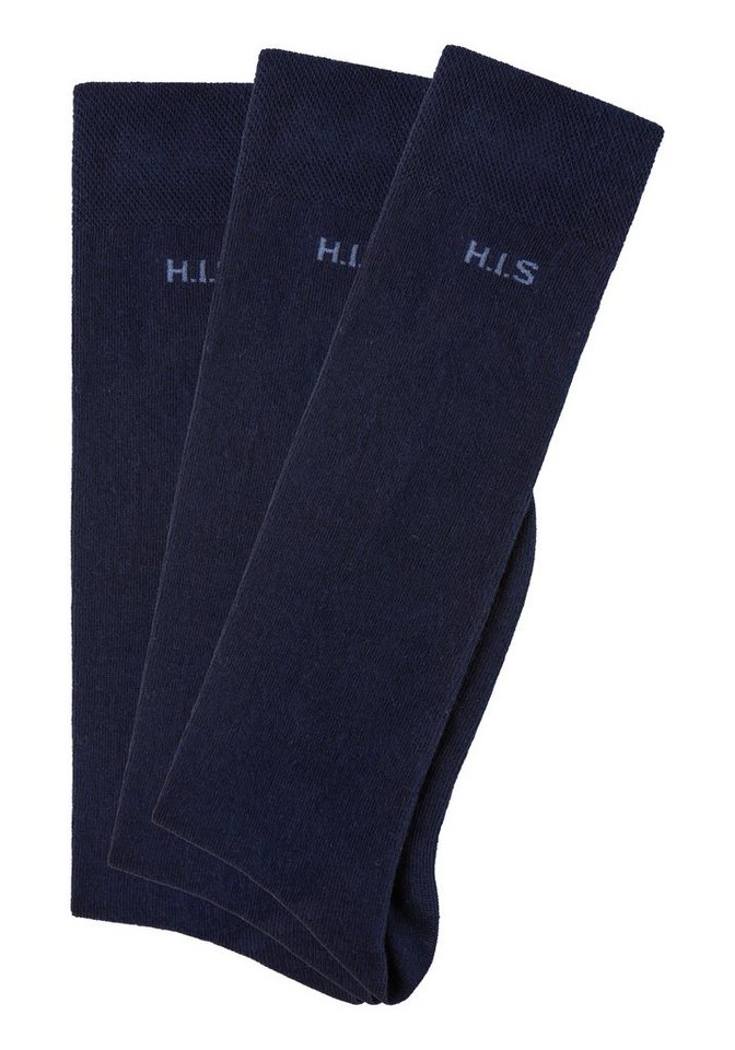 H.I.S Kniestrümpfe (Packung, 3-Paar) ohne einschneidendes Bündchen – Bild 3 von 5