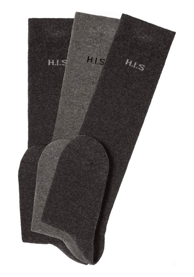 H.I.S Kniestrümpfe (Packung, 3-Paar) ohne einschneidendes Bündchen – Bild 3 von 5