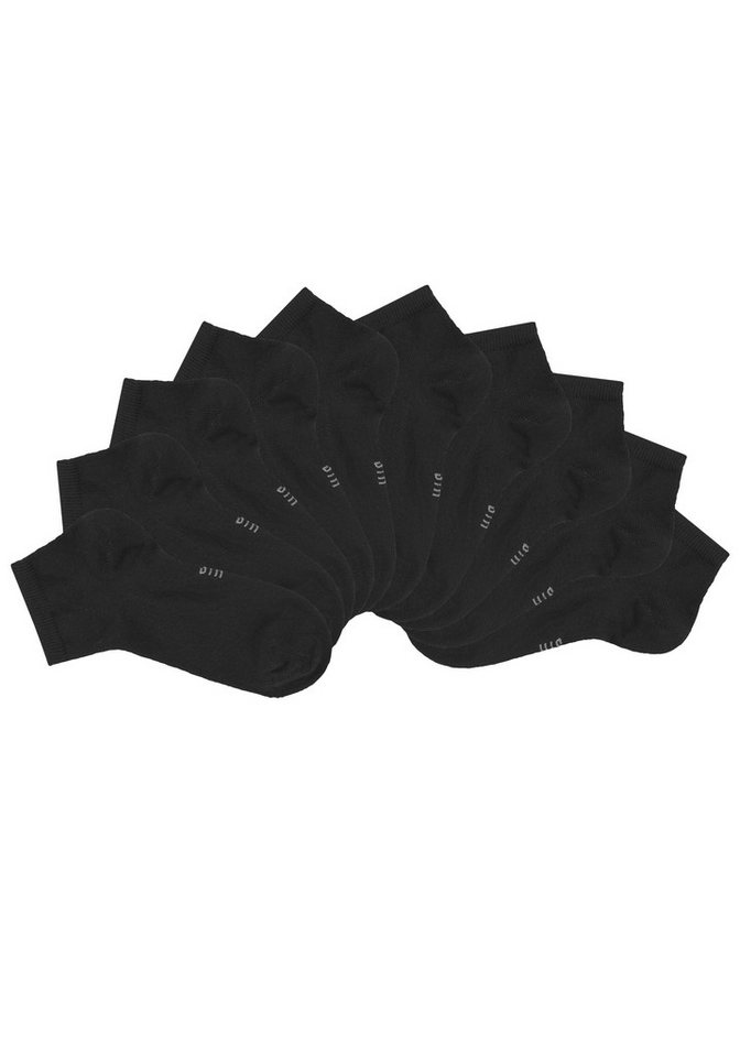 H.I.S Kurzsocken Damen Sport Basic Socken, Laufsocken ohne Frottee (Packung, 10-Paar, Großpackung) mit verstärkter Ferse und Spitze – Bild 2 von 5