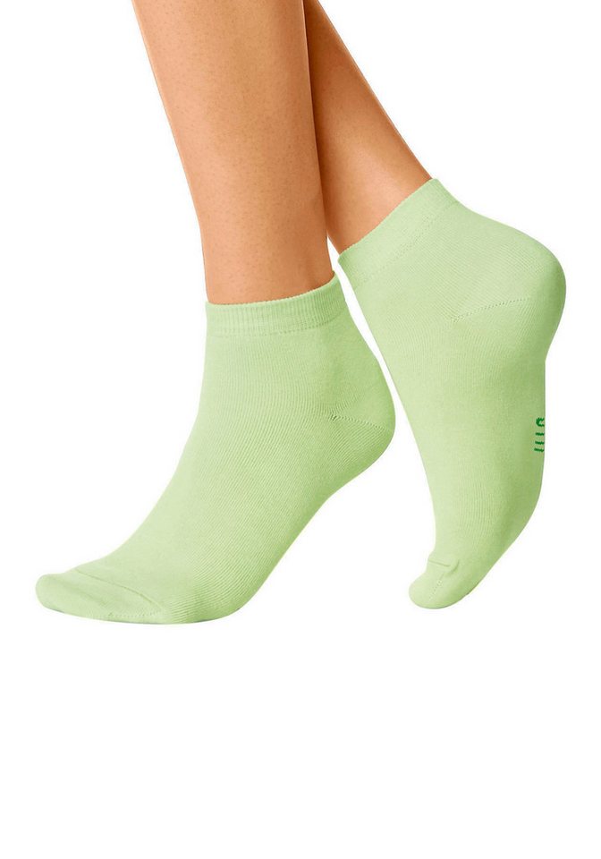 H.I.S Kurzsocken Damen Sport Basic Socken, Laufsocken ohne Frottee (Packung, 10-Paar, Großpackung) mit verstärkter Ferse und Spitze – Bild 3 von 5