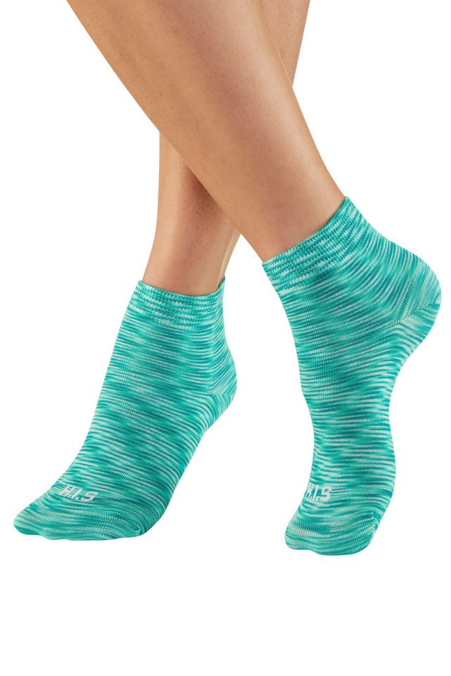 H.I.S Kurzsocken (Packung, 6-Paar) unifarben und meliert in einer Packung – Bild 3 von 5