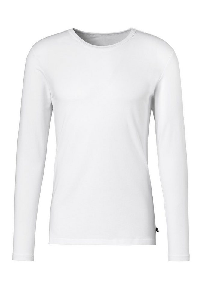 H.I.S Langarmshirt (Packung, 2er-Pack) Doppelpack Unterziehshirt aus Baumwoll-Mix – Bild 3 von 5
