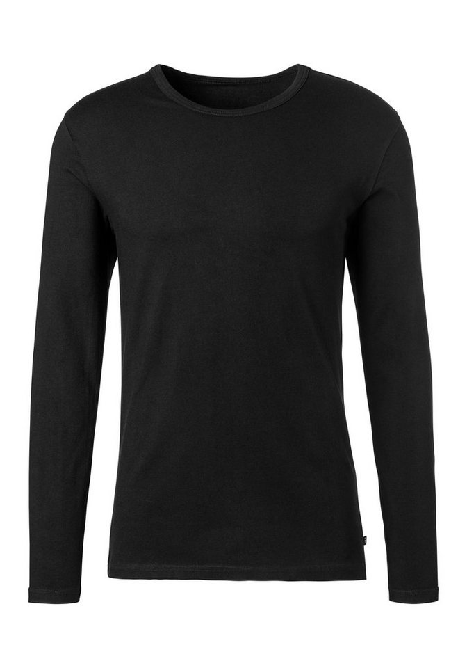 H.I.S Langarmshirt (Packung, 2er-Pack) Doppelpack Unterziehshirt aus Baumwoll-Mix – Bild 3 von 5