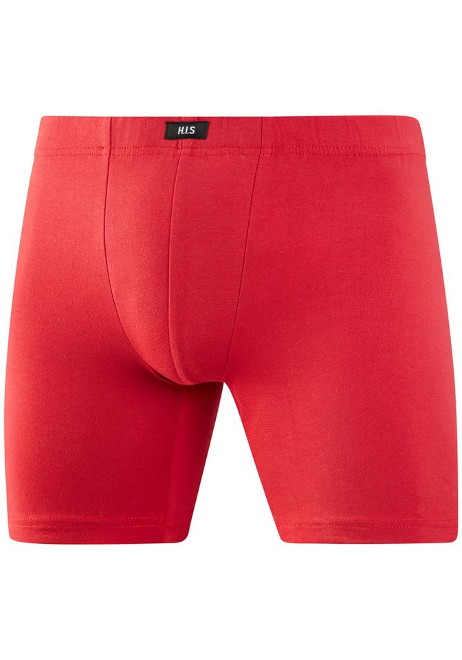 H.I.S Langer Boxer (Packung, 5-St) Boxershorts aus Baumwolle mit langem Bein, Logo am Bund – Bild 3 von 5