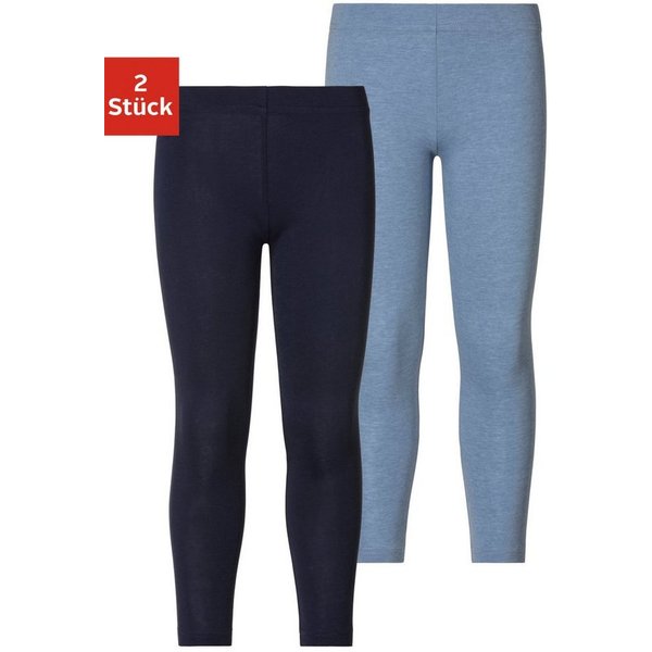 H.I.S Leggings Mädchen (Packung, 2-tlg., Gr. 104/110 bis 140/146) Basic im Doppelpack