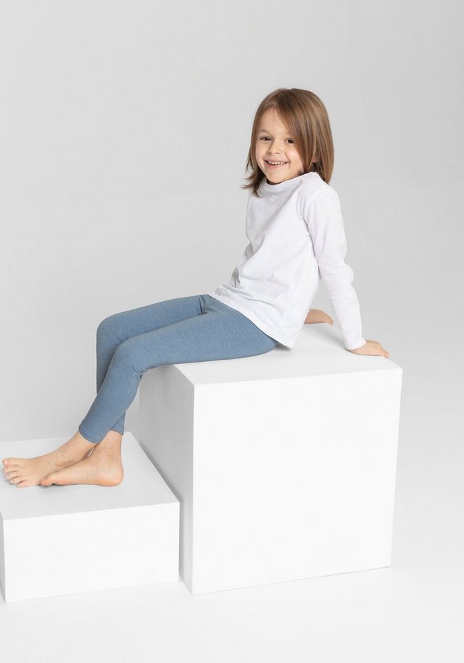 H.I.S Leggings Mädchen (Packung, 2-tlg., Gr. 104/110 bis 140/146) Basic im Doppelpack – Bild 5 von 5