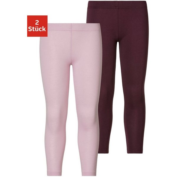 H.I.S Leggings Mädchen (Packung, 2-tlg., Gr. 104/110 bis 140/146) Basic im Doppelpack