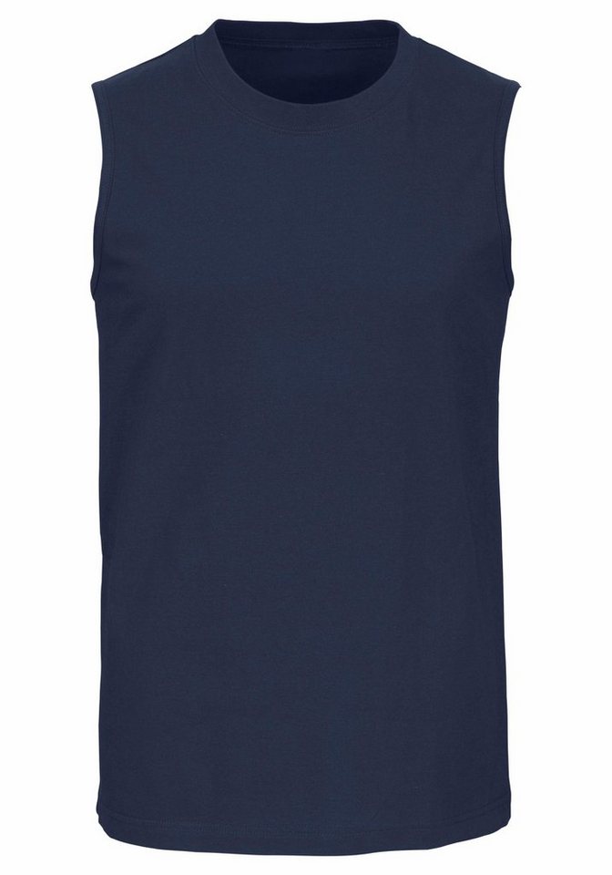 H.I.S Muscleshirt, Unterziehshirt, Unterhemd für Herren (3er-Pack) unifarben, Rundhalsausschnitt, aus Baumwolle – Bild 4 von 5