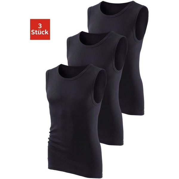 H.I.S Muscleshirt (Packung, 3-tlg) aus weicher Feinripp-Qualität