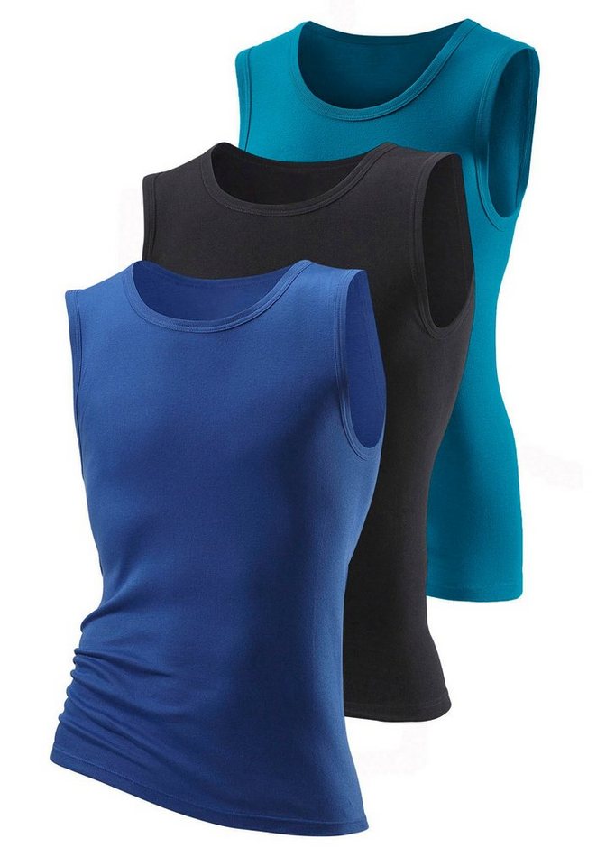 H.I.S Muscleshirt (Packung, 3-tlg) aus weicher Feinripp-Qualität – Bild 3 von 5