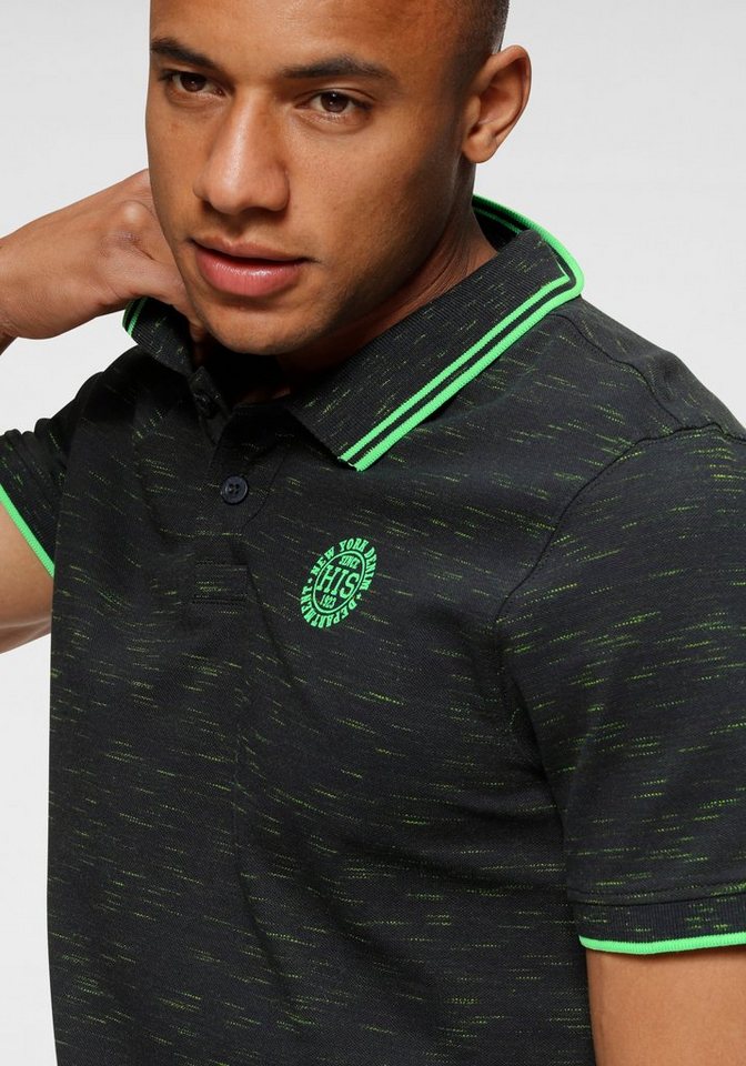 H.I.S Poloshirt kurzärmelig, schmal geschnitten, mit Polokragen – Bild 3 von 5