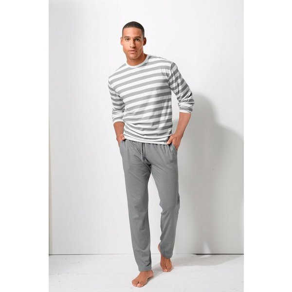 H.I.S Pyjama (2 tlg., 1 Stück) Schlafanzug mit garngefärbten Streifen