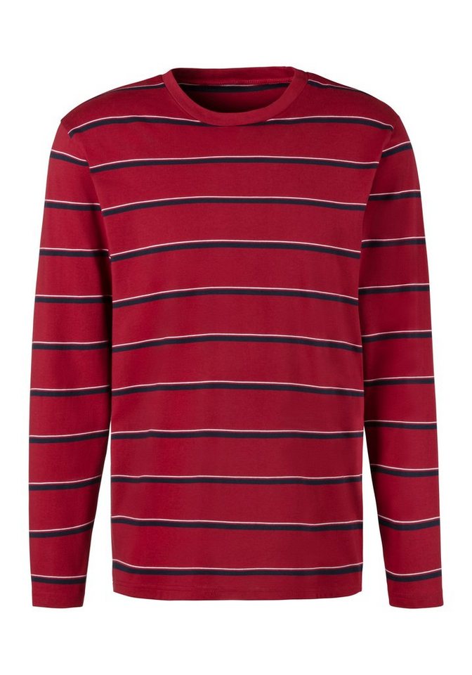 H.I.S Pyjama (2 tlg., 1 Stück) Schlafanzug mit garngefärbten Streifen – Bild 3 von 5