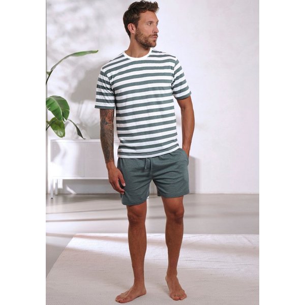 H.I.S Pyjama (2 tlg., 1 Stück) Schlafanzug aus Baumwoll-Mix