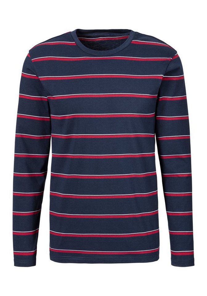 H.I.S Pyjama (2 tlg., 1 Stück) Schlafanzug mit garngefärbten Streifen – Bild 5 von 5