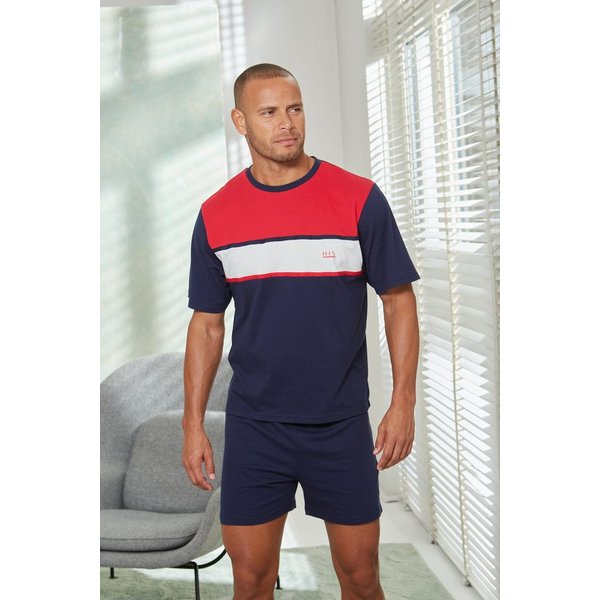 H.I.S Pyjama (2 tlg., 1 Stück) Schlafanzug mit breitem Streifen