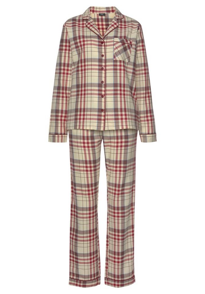 H.I.S Pyjama (Set, 2 tlg) aus Flanell mit Allover-Karomuster – Bild 2 von 5