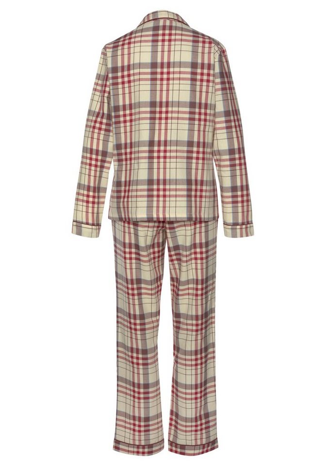 H.I.S Pyjama (Set, 2 tlg) aus Flanell mit Allover-Karomuster – Bild 3 von 5