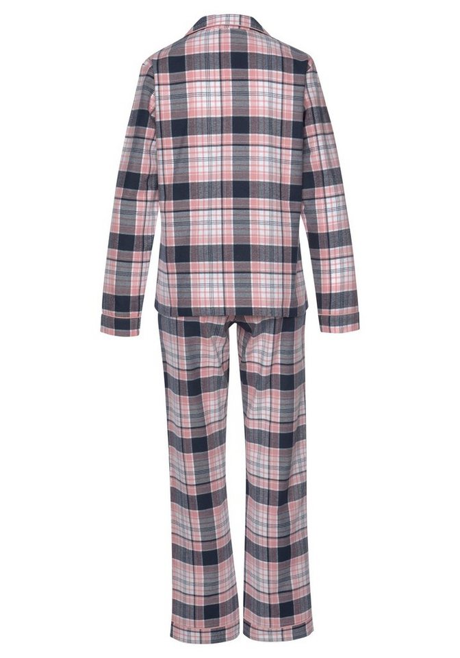 H.I.S Pyjama (Set, 2 tlg) aus Flanell mit Allover-Karomuster – Bild 3 von 5