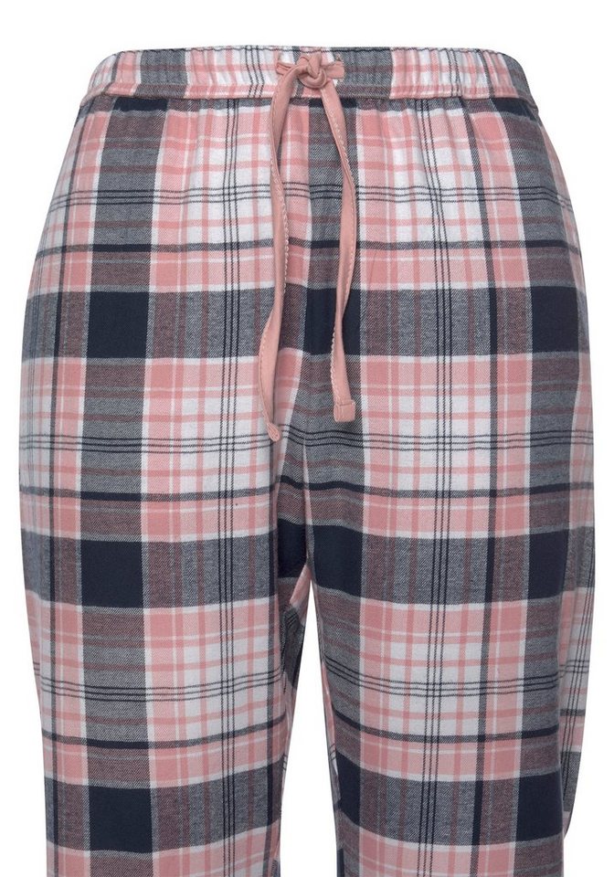 H.I.S Pyjama (Set, 2 tlg) aus Flanell mit Allover-Karomuster – Bild 5 von 5