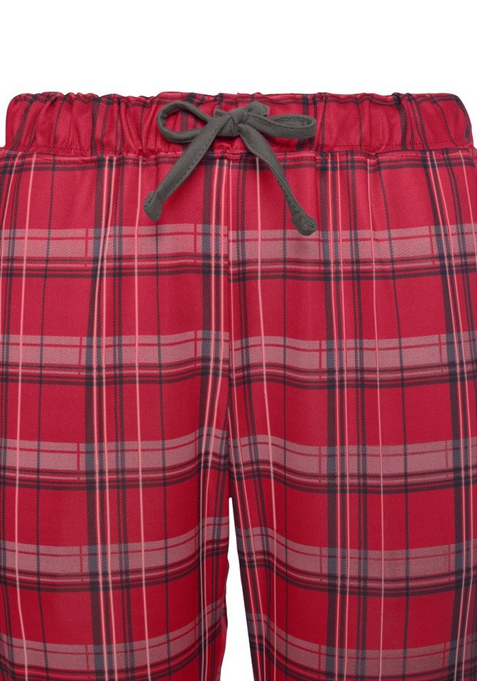 H.I.S Pyjama (Set, 2 tlg) mit karierter Schlafhose – Bild 5 von 5