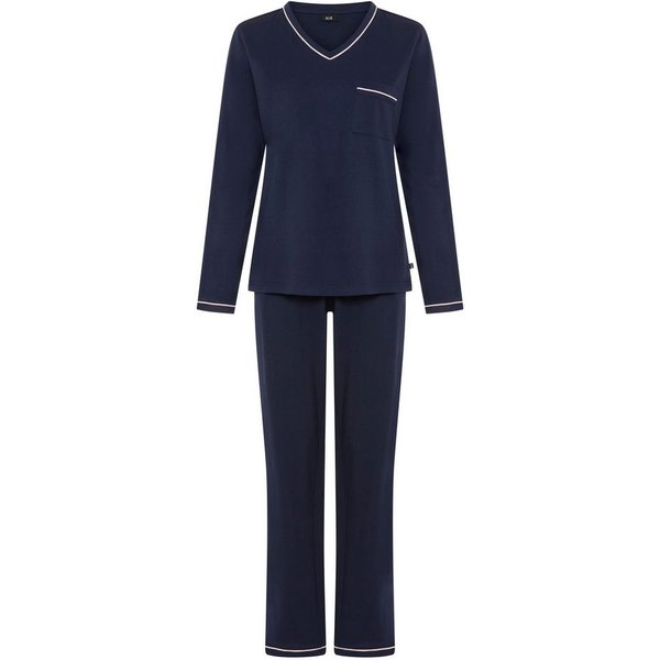 H.I.S Pyjama (Set, 2 tlg) mit Paspelierung in Kontrastfarbe
