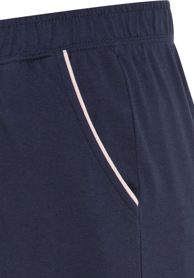 H.I.S Pyjama (Set, 2 tlg) mit Paspelierung in Kontrastfarbe – Bild 5 von 5
