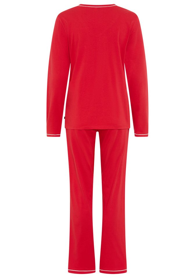 H.I.S Pyjama (Set, 2 tlg) mit Paspelierung in Kontrastfarbe – Bild 2 von 5