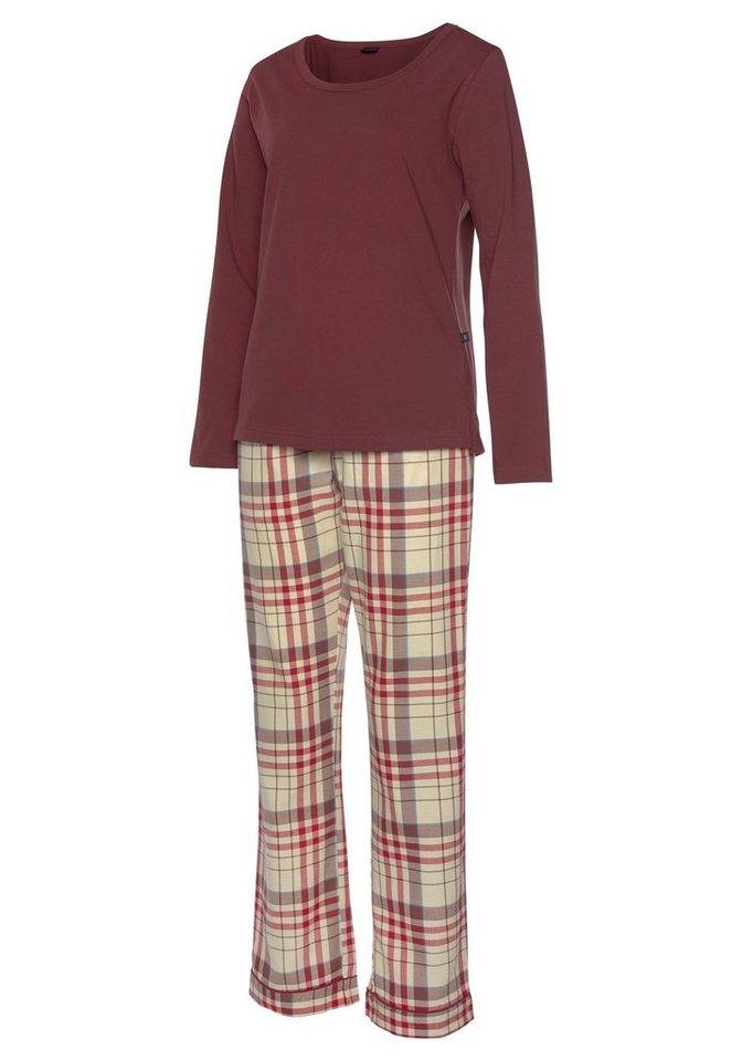 H.I.S Pyjama (Set, 2 tlg) mit karierter Schlafhose – Bild 3 von 5