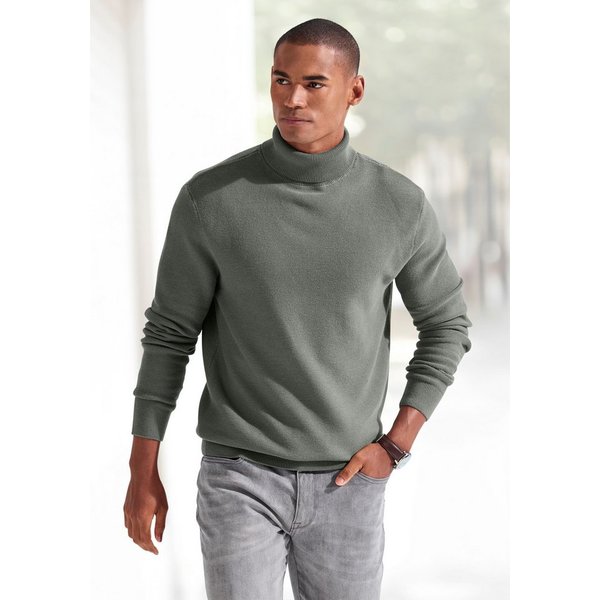 H.I.S Rollkragenpullover Strickpullover in modischer Struktur