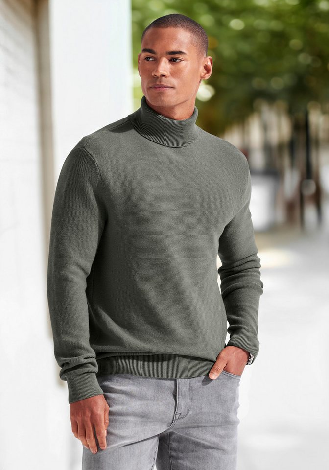 H.I.S Rollkragenpullover Strickpullover in modischer Struktur – Bild 3 von 5