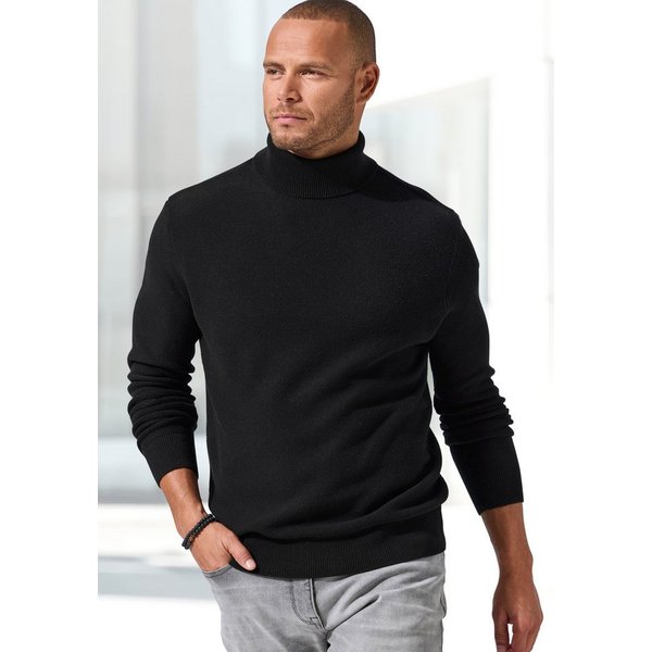 H.I.S Rollkragenpullover Strickpullover in modischer Struktur