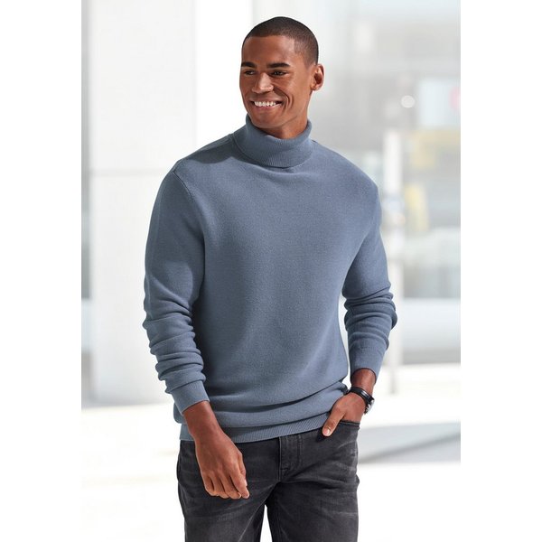 H.I.S Rollkragenpullover Strickpullover in modischer Struktur