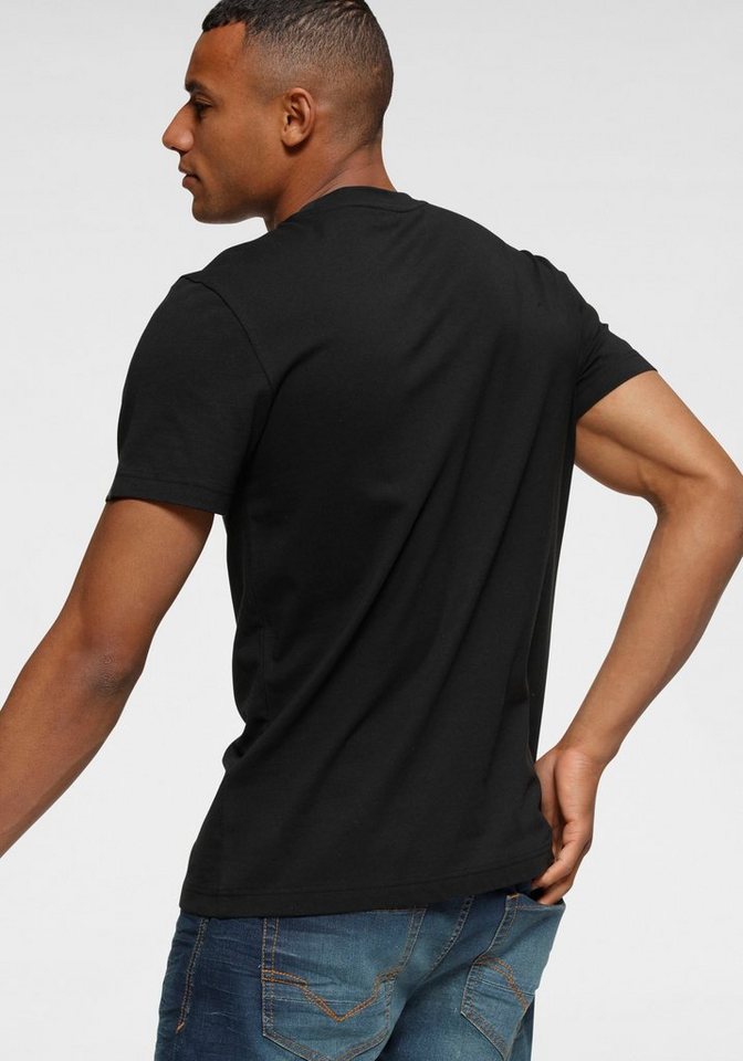 H.I.S Rundhalsshirt Kurzarm, schmale Passform, mit Print, Rundhals, aus Baumwolle – Bild 2 von 5