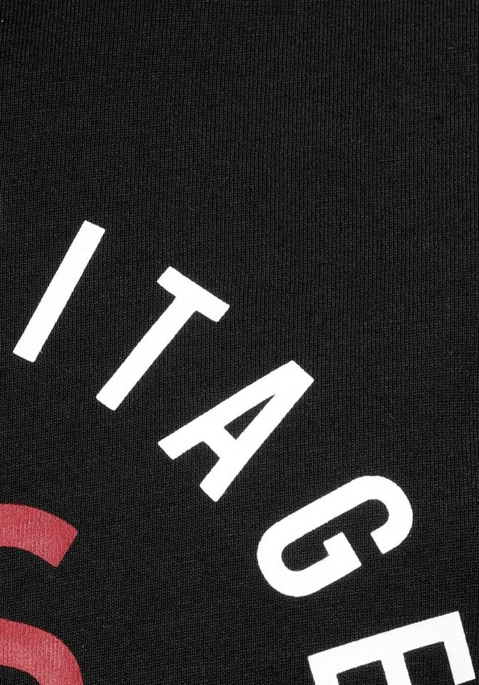 H.I.S Rundhalsshirt Kurzarm, schmale Passform, mit Print, Rundhals, aus Baumwolle – Bild 5 von 5