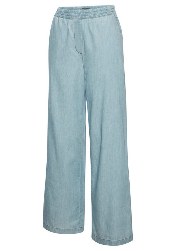 H.I.S Schlupfhose weites Bein, in Denim Optik – Bild 5 von 5