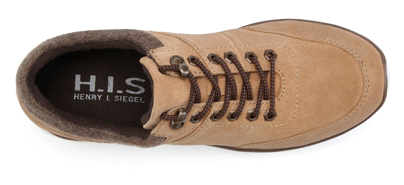 H.I.S Schnürhalbschuh, Freizeitschuh, Halbschuh Sneaker NEU aus hochwertigem Leder – Bild 4 von 5