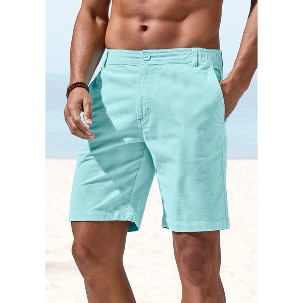 H.I.S Shorts Bermuda, kurze Cordhose in Regular-fit bis Größe 42 aus elastischer Cord-Qualität