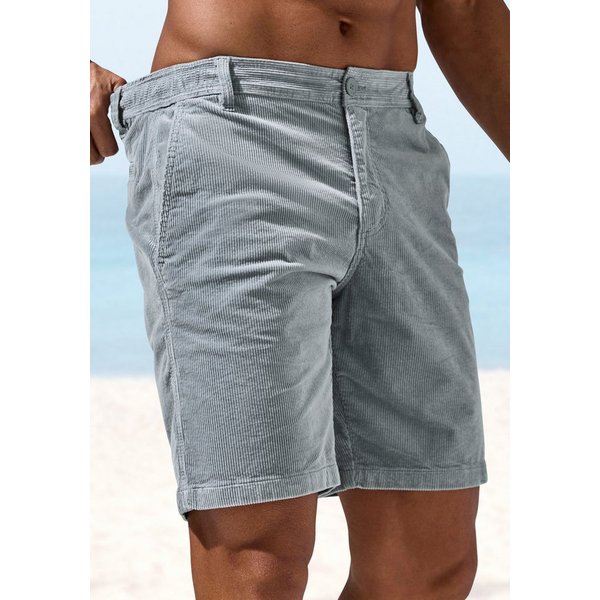 H.I.S Shorts Bermuda, kurze Cordhose in Regular-fit bis Größe 42 aus elastischer Cord-Qualität